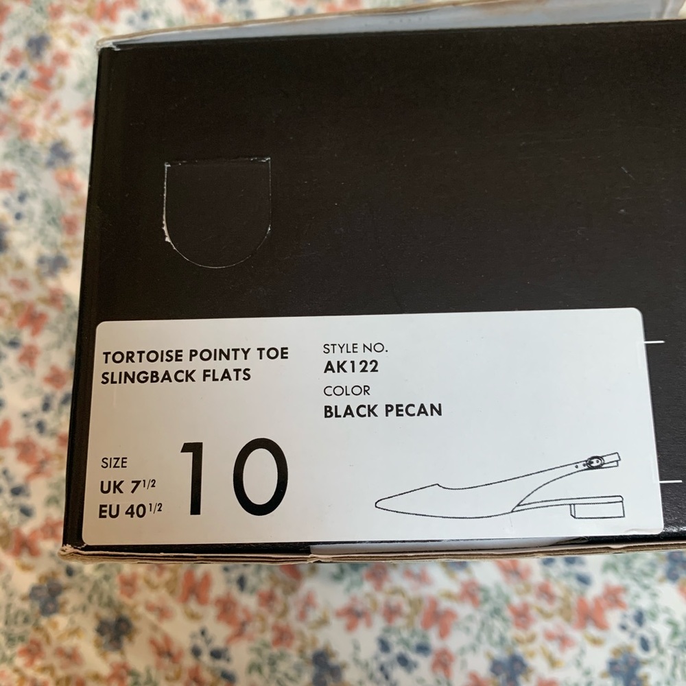 J.Crew tortoise sling back flats